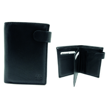 Cartera Piel Lanlan Negro -11LN