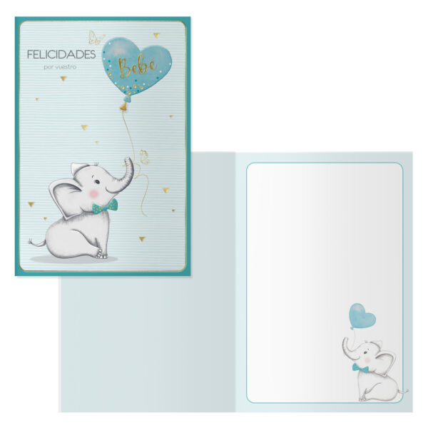 Postal Dohe Elephant - Felicidades Por Vuestro Bebé