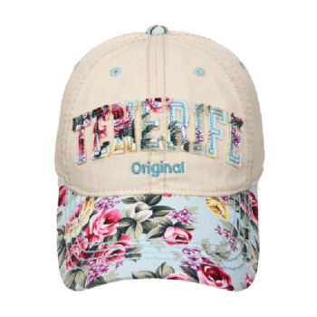 Gorra Tenerife Original Flowers/Beige/Azul