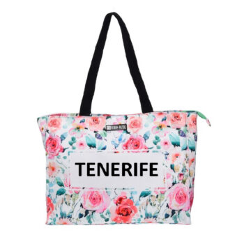 Bolso 38 x 30 Flowers Tenerife Rosa