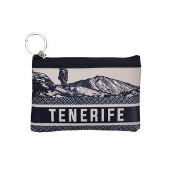Monedero Rectangular Vistas Tenerife Negro/Beige