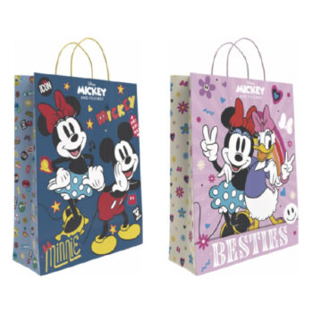 Bolsa Decorada Disney Mickey & Minnie «L» 32+14×40 cm