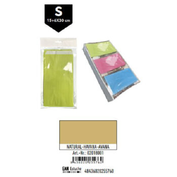 Pack 12 Sobres Kraft Tamaño "S" 15+6x30 cm