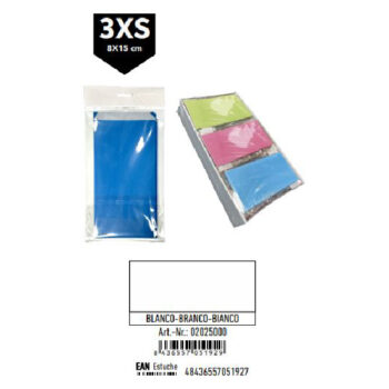 Pack 12 Sobres Celulosa Blanco Tamaño "3XS" 8x15 cm