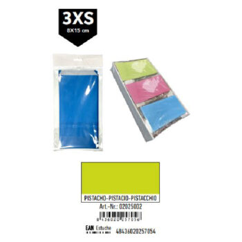 Pack 12 Sobres Celulosa Pistacho Tamaño "3XS" 8x15 cm