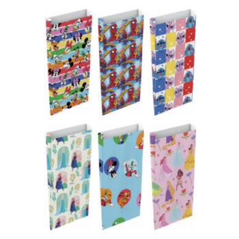 Pack 12 Sobres Surtidos Decorados Disney Tamaño «M» 20+6×35 cm
