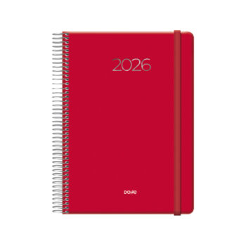 Agenda Denver Espiral Color Rojo