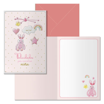 Postal Dohe Carrusel - Felicidades Niña