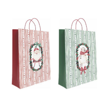 Bolsa Decorada Navidad Surtido F «L» 32+14×40 cm