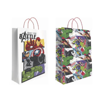 Bolsa Decorada Disney Avengers «L» 32+14×40 cm
